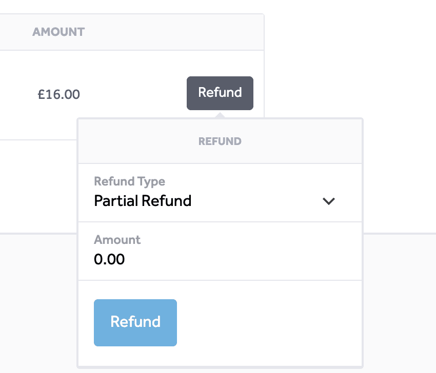 Partial refund