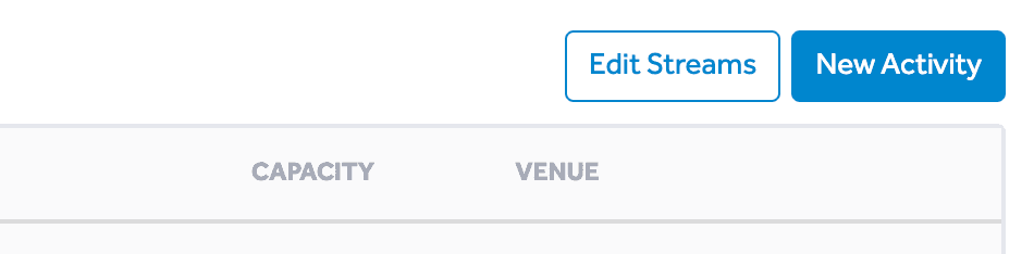 Edit Streams Button