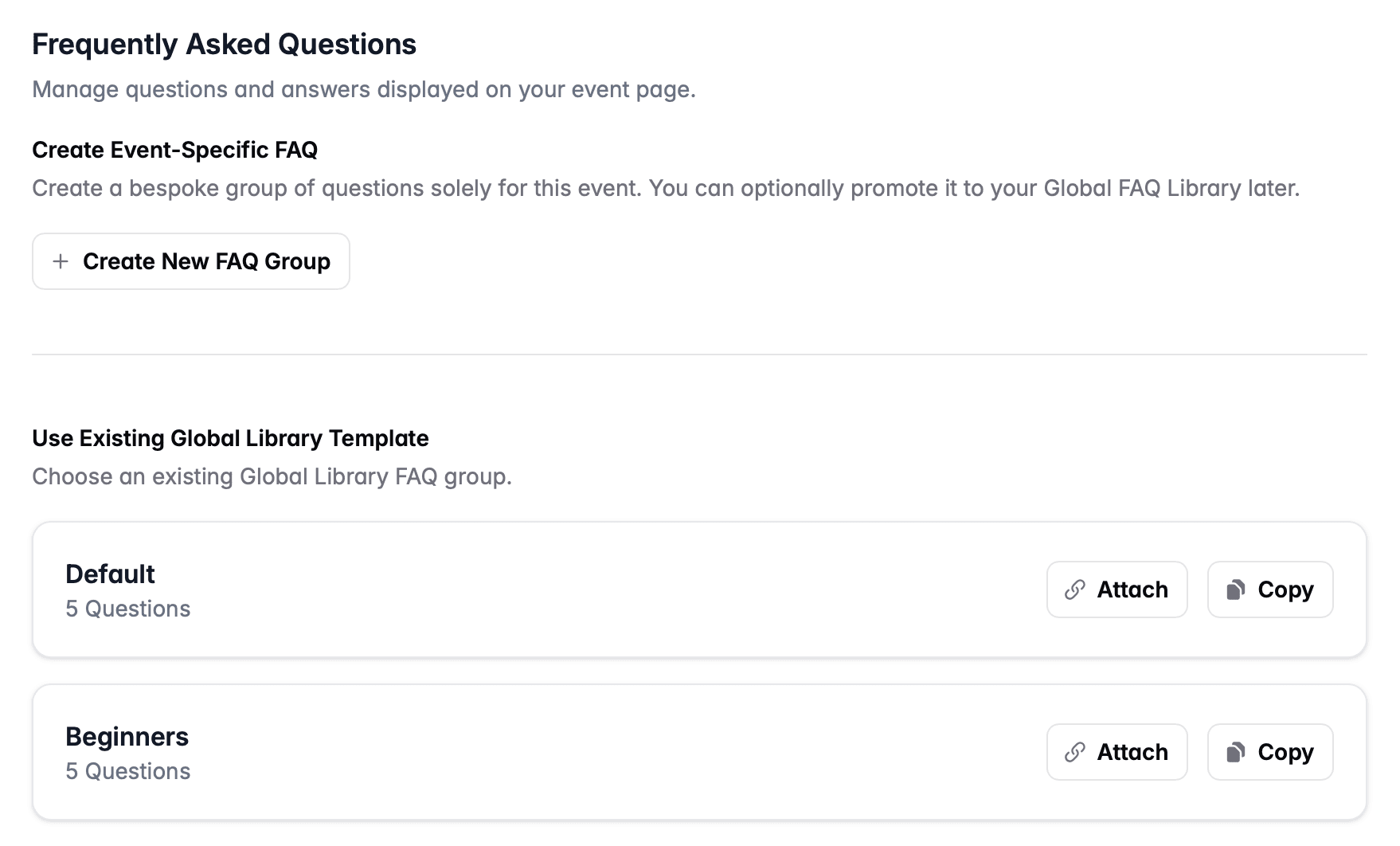 FAQs choice